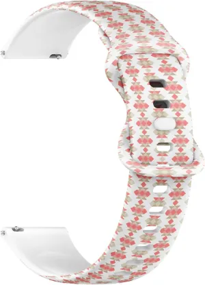 Rubber Strap covering tutelage slander Bracelet for Women, Men 18mm Quick Release Soft Sillicone Sports Watch Band (Boho Tribal) Replacement 