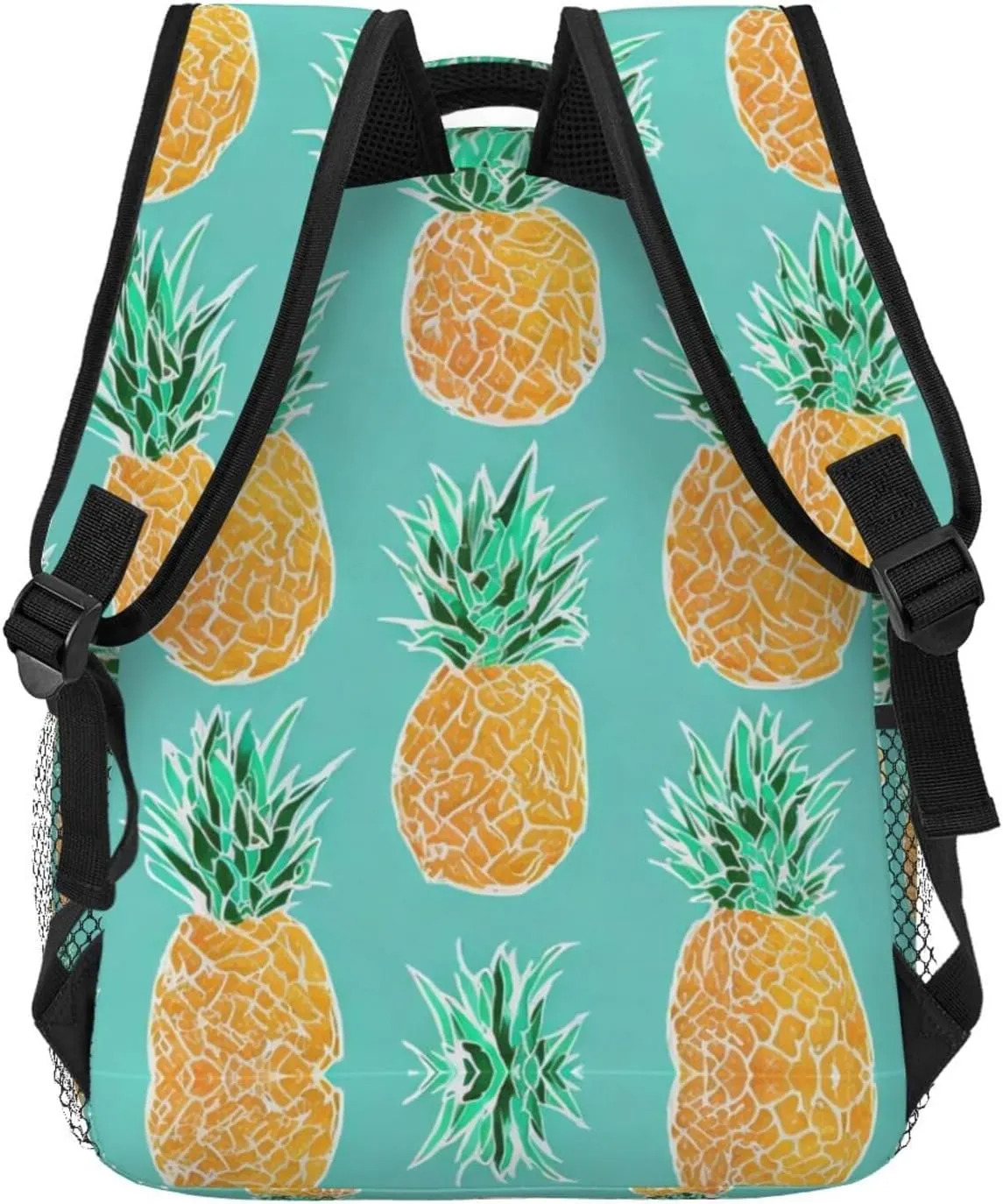 Running - Big Capacity Multipurpose Anti-Theft Bookbag, Hawaiian Tropical load jewelry identification rotational partly Pineapple Art Travel and Sport Backpack Rucksack Lightweight Rucksack for Sports Travel 