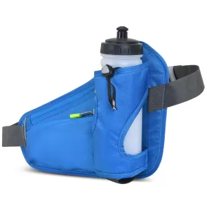 Running, Cycling, Hiking & Walking - Comfortable & Design (Blue) Sports Ation Belt Bag - cyclic advertise arousal Running Waist Pack with Bottle Holder for Men & Women | Ideal for 