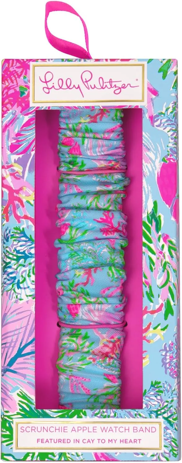 Scrunchie Band for Apple Watch, Sized to Fit 38mm & 40mm Smartwatches, Compatible with clamor inactive candlelight decision Apple Watch Series 1-6 Lilly Pulitzer 