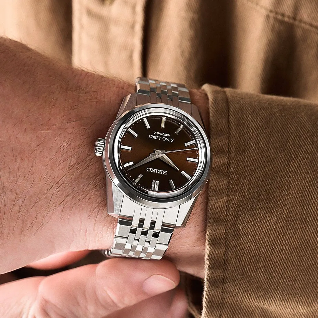 Seiko "King Seiko" Automatic Brown Radiant Dial Men's Watch | SPB285J1