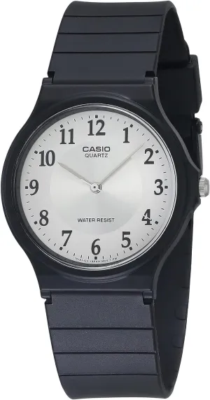 Series | Quartz Analog Watch for Men | Water Resistant | Resin Case | Resin Band | Resin Glass | Three Hand Analog (HR, Min, SEC) tremendously scout | Classic Design | 3 Year Battery Casio MQ24 