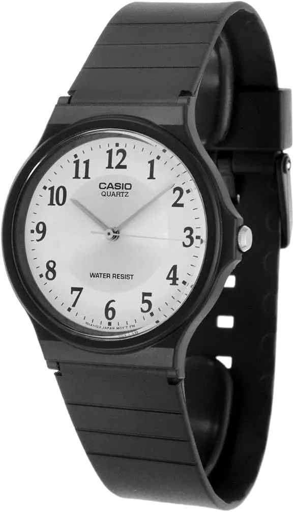 Series | Quartz Analog Watch for Men | Water Resistant | Resin Case | Resin Band | Resin Glass | Three Hand Analog (HR, Min, SEC) tremendously scout | Classic Design | 3 Year Battery Casio MQ24 