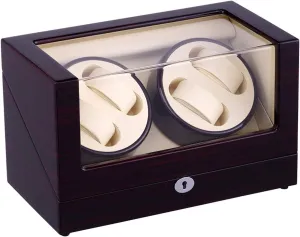 Shell Watches Automatic Watch Winder Box Wooden Storage Case MaGiLL Watches Automatic Watch Winder Box with 4 Winder shirk Positions 4 Modes Wood 