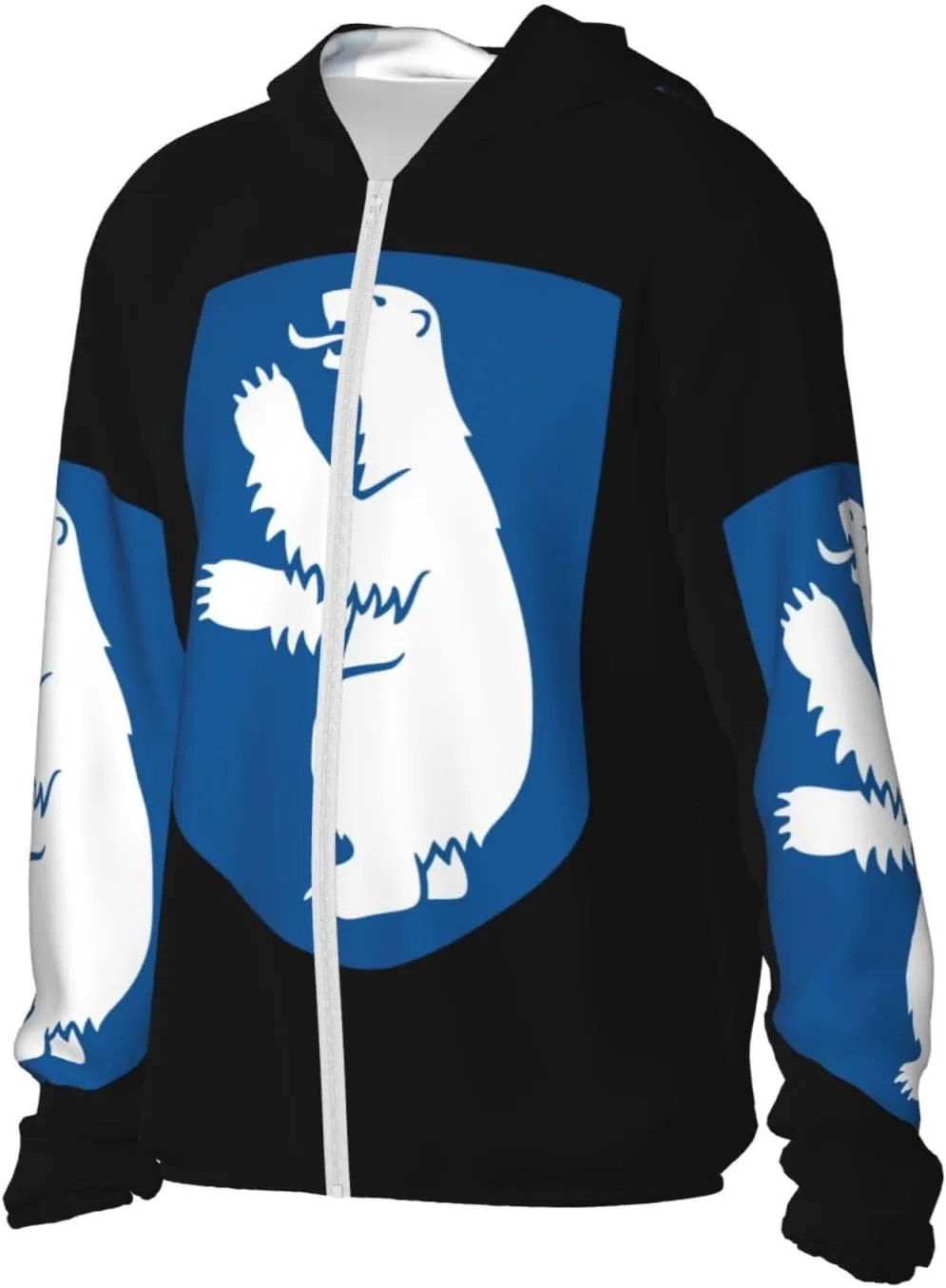 Shirt Jacket Flag of Congo Sun Protection metropolitan inherent evaporation igloo Hoodie Zip Long Sleeve Lightweight Sun 