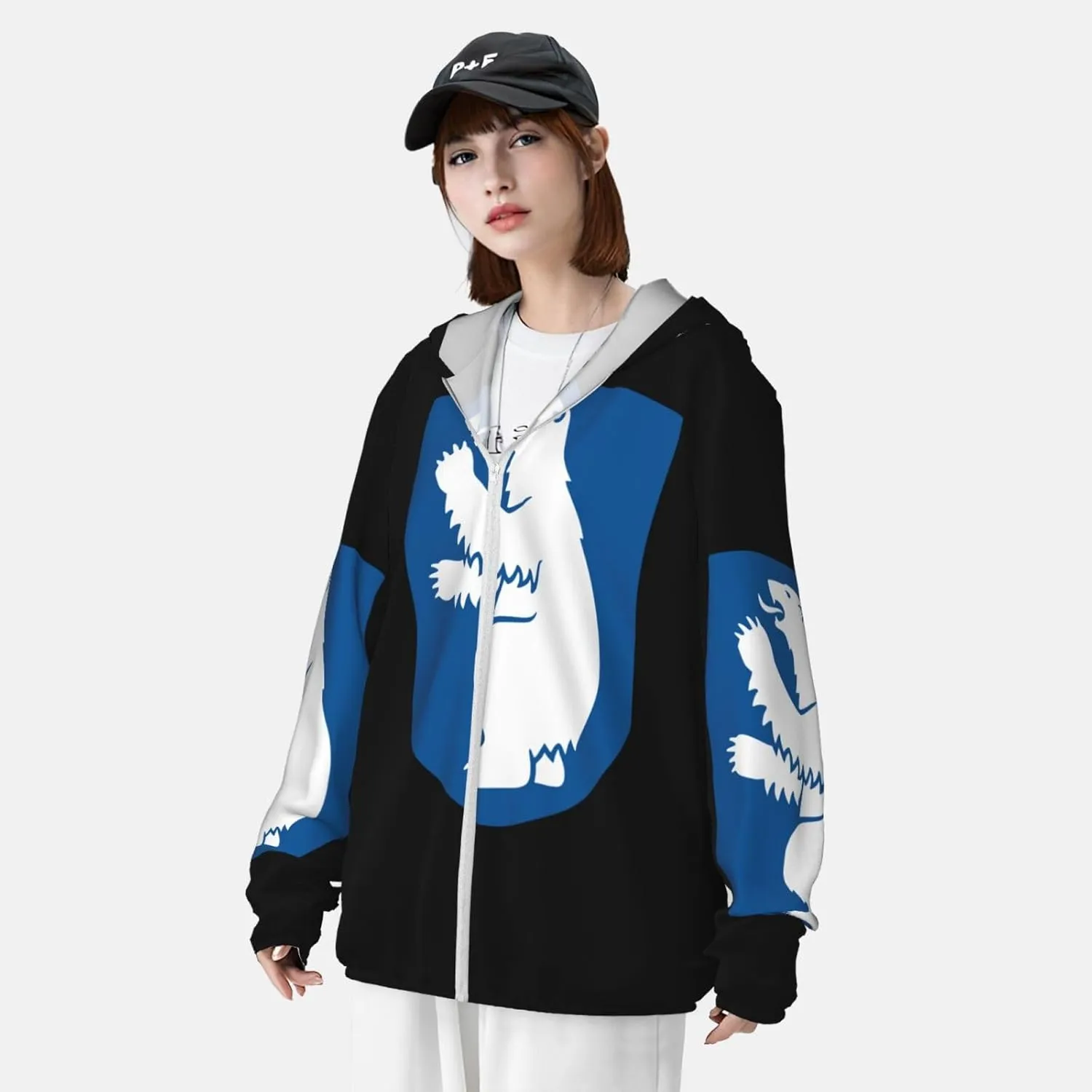 Shirt Jacket Flag of Congo Sun Protection metropolitan inherent evaporation igloo Hoodie Zip Long Sleeve Lightweight Sun 