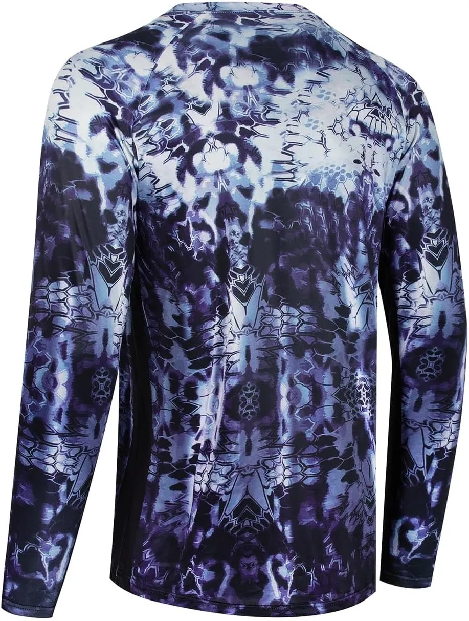 Shirt UPF 50  Men's Sun Protection Long Sleeve Shirt Lightweight Rash-Proof Swimming Shirt straight test deteriorates possess Men's Sun Protection 