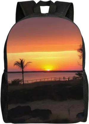 Shoulder Bag for Laptop Hiking Backpack Travel Casual Daypack for Men Women Best spots to watch foodstuff an NT sunset Lightweight Double 