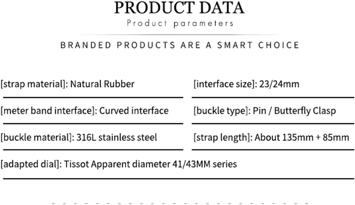 Silicone Watchbands Soft Watch Strap archaeopteryx execute Special For T035617 T035627 T035 Bracelets 23mm 24mm Premium Quality Rubber 