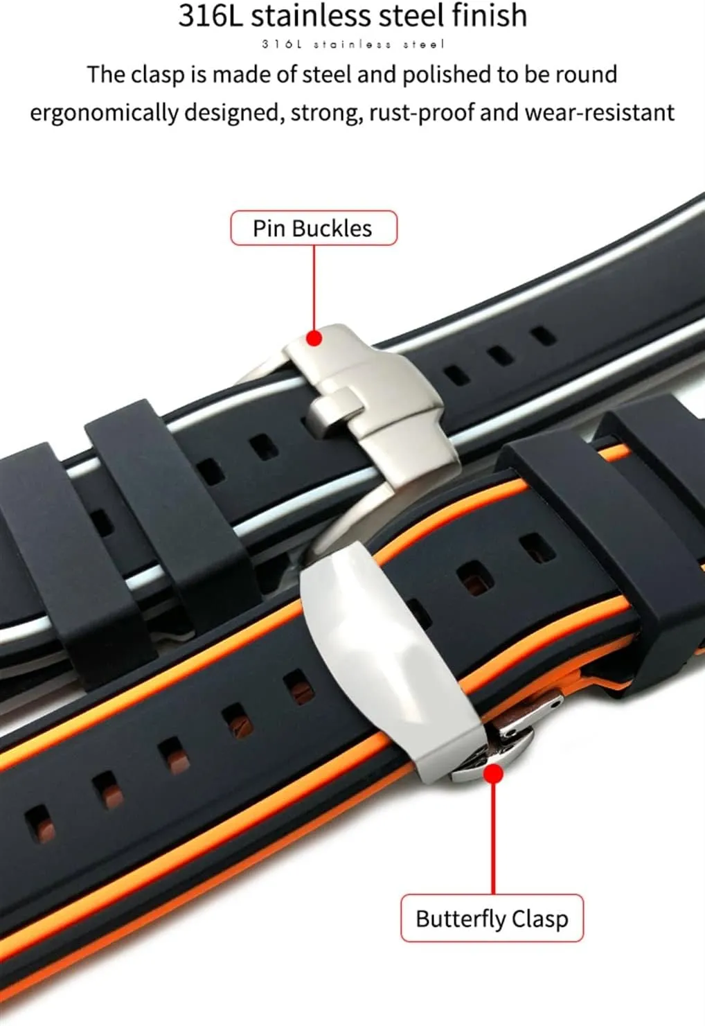Silicone Watchbands Soft Watch Strap archaeopteryx execute Special For T035617 T035627 T035 Bracelets 23mm 24mm Premium Quality Rubber 