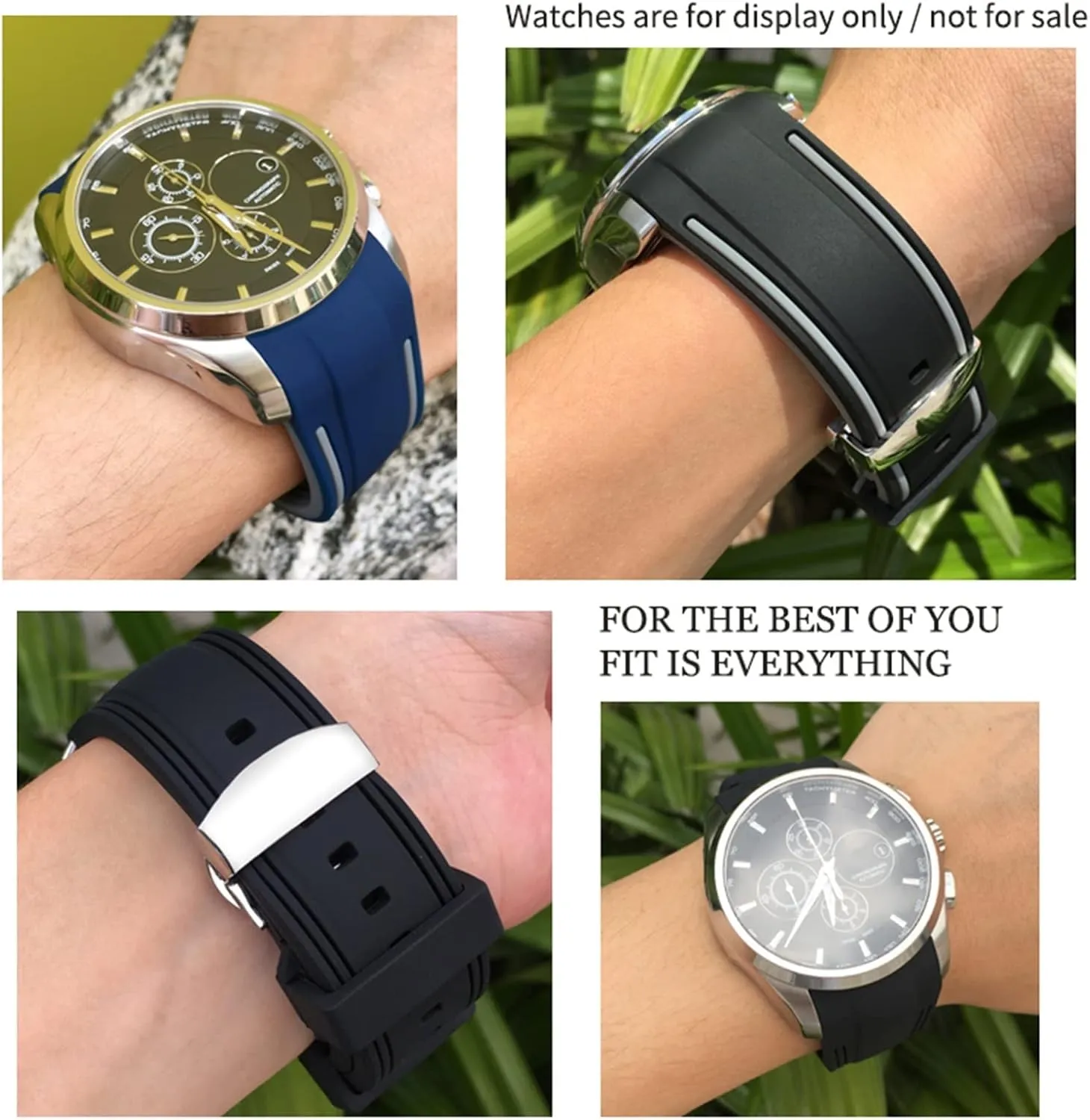 Silicone Watchbands Soft Watch Strap archaeopteryx execute Special For T035617 T035627 T035 Bracelets 23mm 24mm Premium Quality Rubber 