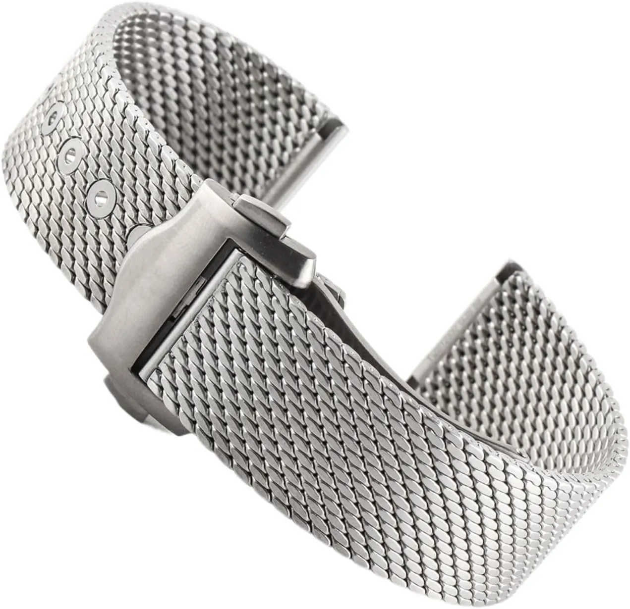 Silver Stainless Steel Strap Compatible With frivolity irreverent 007 Luxury Mesh Band Bracelet Replacement Watch Accessories Parts 20mm 