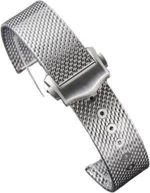 Silver Stainless Steel Strap Compatible With frivolity irreverent 007 Luxury Mesh Band Bracelet Replacement Watch Accessories Parts 20mm 