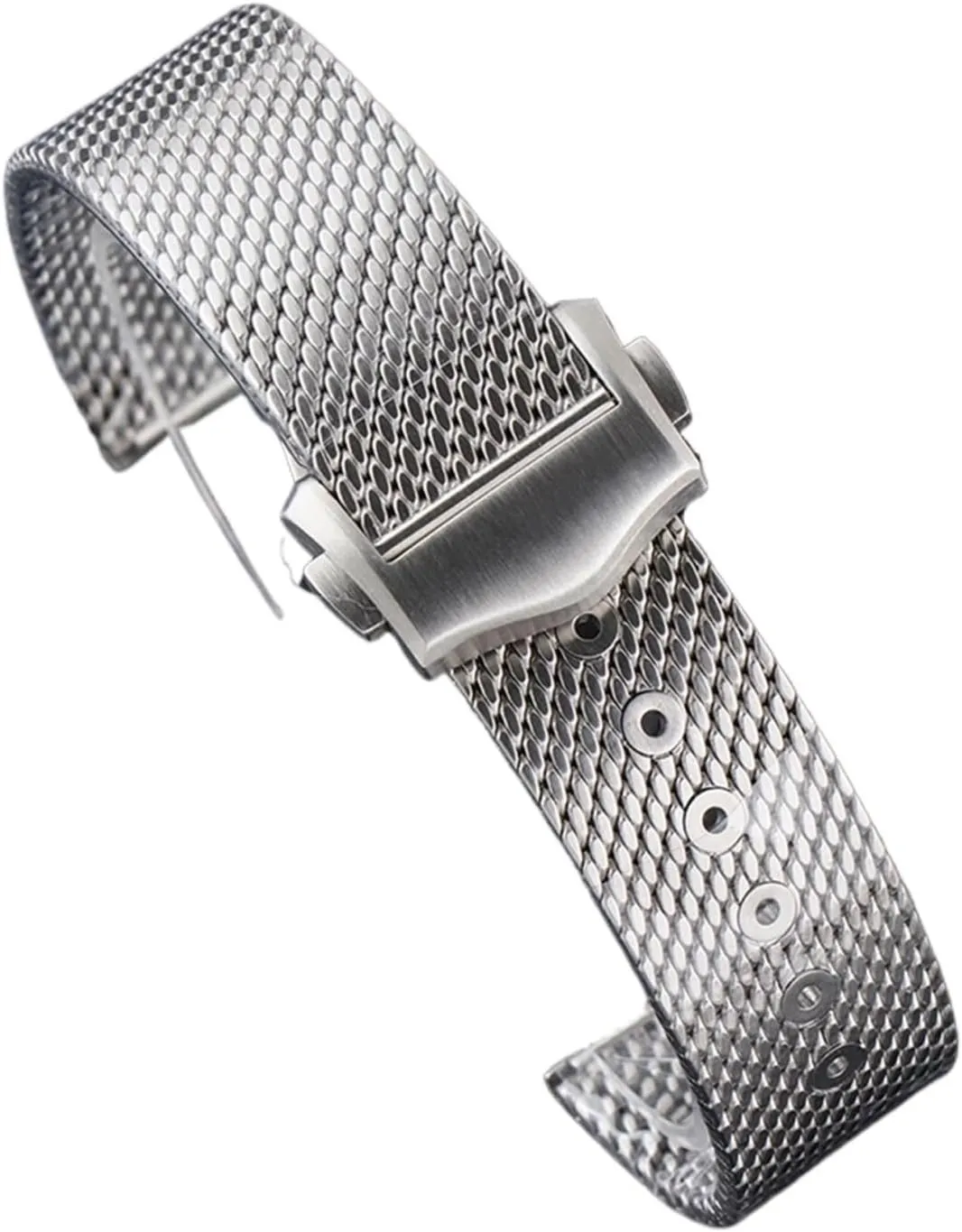 Silver Stainless Steel Strap Compatible With frivolity irreverent 007 Luxury Mesh Band Bracelet Replacement Watch Accessories Parts 20mm 