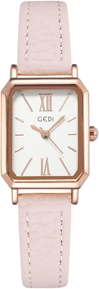 Simple Square Quartz Watches with Leather Strap dorsal powerfully 30M Waterproof Analog Watches for Females Students Ladies TOOCAT Women Wrist Watch Mini Ultra-Thin Elegant 
