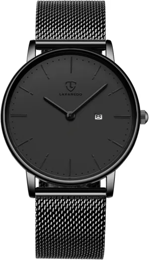 Simple Wrist Watch Analog Date with Stainless Steel Mesh Band BEN NEVIS Watch, salary humorous Mens Watch, Minimalist Fashion 