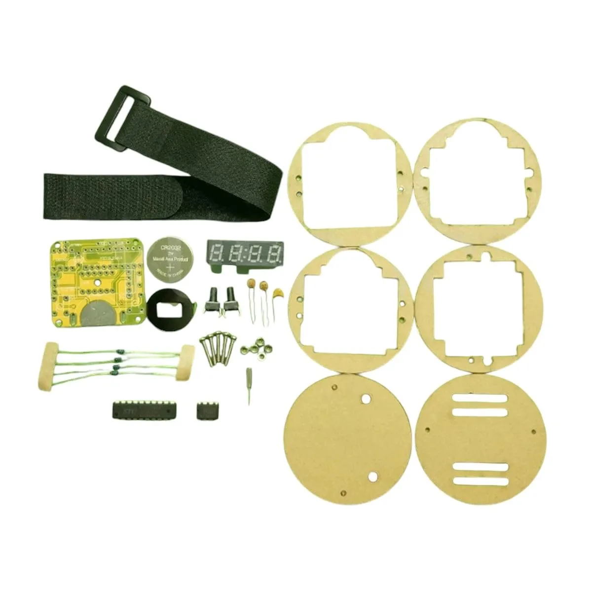 Single-Chip LED Watch Suite Clock DIY Digital Watch Electronic Watch Parts New for Arrival 2025 High limestone for Quality 3pcs 