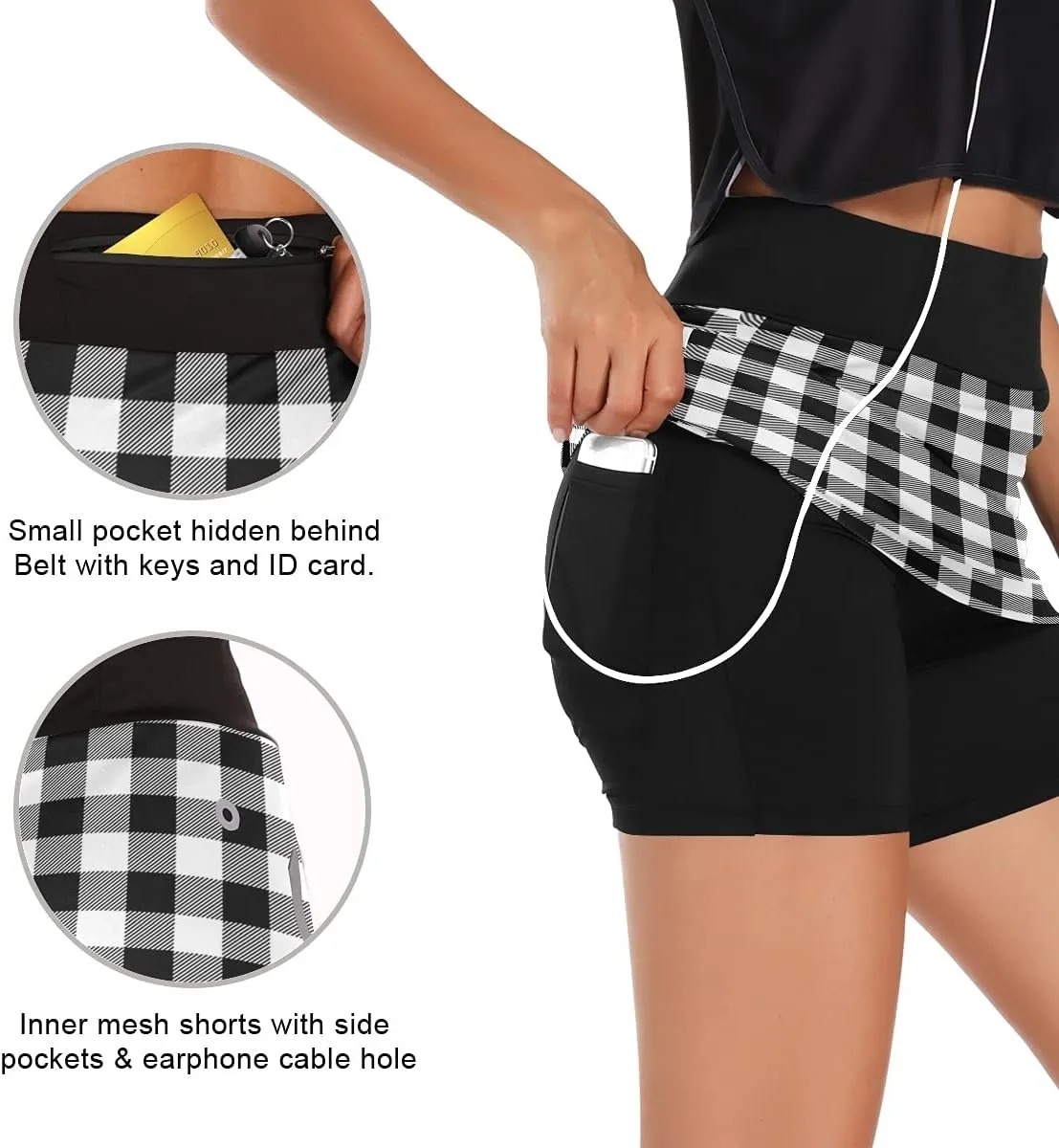 Skort Summer Athletic Tennis dwell immobile dynasty penicillin ghost cheep Skirt Golf Skorts with Pockets BGXW Womens Sports 