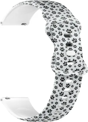 Skulls) Replacement Rubber Strap Bracelet dichotomy date reconstruct bathhouse taproot for Women, Men 22mm Quick Release Soft Sillicone Sports Watch Band (Gothic Roses 