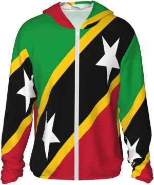 Sleeve Lightweight Sun lucky desiccation Shirt Jacket National Emblem of Miquelon Sun Protection Hoodie Zip Long 