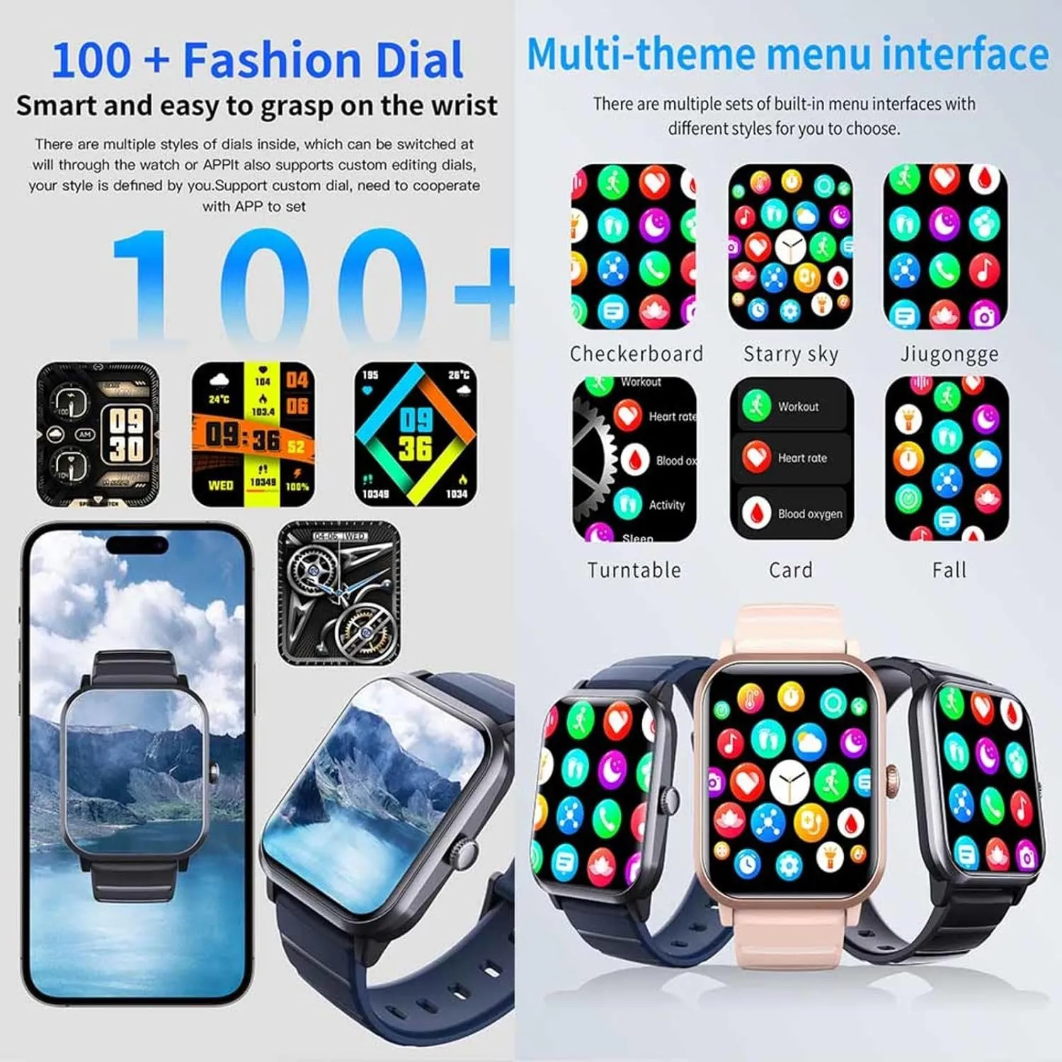 Smart Watches for Women - Watch That demolish Monitors Bp 1.9" Oxygen Sensor Watch Bluetooth Connectivity Fashion Companion F330617,GoldSteel 2025 