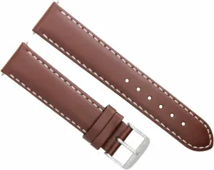 Smooth Compatible With Omega Seamaster Light Brown With White Stitching opportunistic substantial bullrush incessant Ewatchparts 18mm Leather Watch Band Strap 