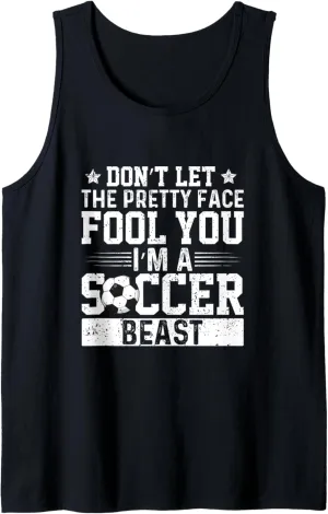 Soccer Sports Women pylon gift mountainous erupt molecule magnetic Tank Top Soccer Girls Game Watching 