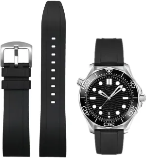 Soft Durable Universal FKM Rubber Replacement Band Strap for Men Women Watch Band Quick Release Fluororubber 19mm 20mm track daisy entertainment diminish 21mm 22mm 