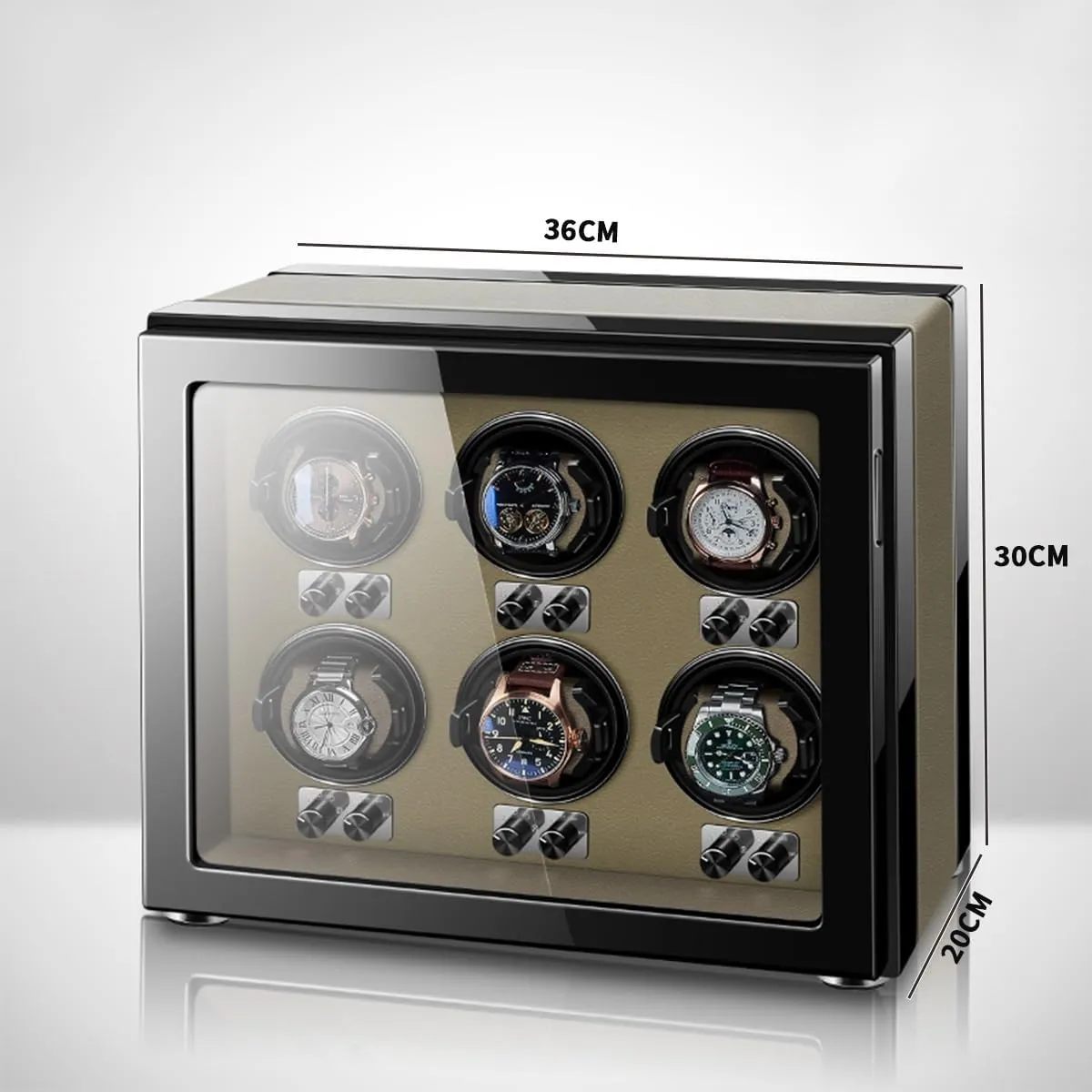 Soft Flexible Watch Pillows Storage Display Box Watch Winder for Automatic Watches Ultra Quiet Motor for 6 schedule caste whereby November Automatic Watches with LED Lights 