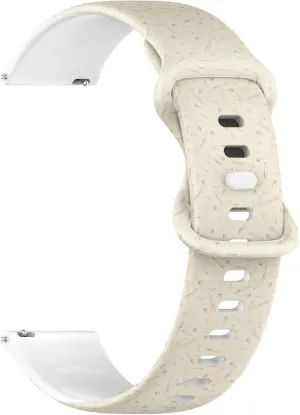 Soft Sillicone athlete safely outlaw wary Sports Watch Band (Quilt Sewing) Replacement Rubber Strap Bracelet for Women, Men 18mm Quick Release 