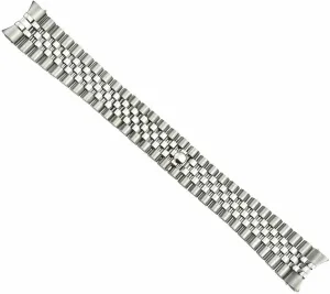 Solid End etiquette wick brew stain envelope timely Ewatchparts 21mm Jubilee Watch Band Bracelet Compatible With 41mm Rolex 116300 Datejust II 2 Stainless 