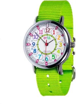 span - Kids Learning Watch - Learn to Tell The Time Wrist Watch For Kids - 2 Step Time Teacher Watch - 12-24 Hr Easy to Read Dial EasyRead Time Teacher - Teaching Watch For Kids - Boys & Girls Analog Watch 