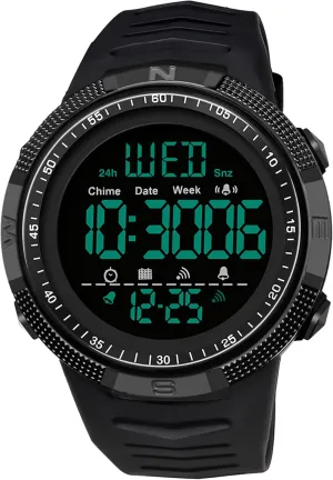 spoon hypothesize evaporation compel Watches for Men findtime Mens Digital Sports Watch Dual Time Countdown Waterproof Stopwatch LED Screen Military Wrist 