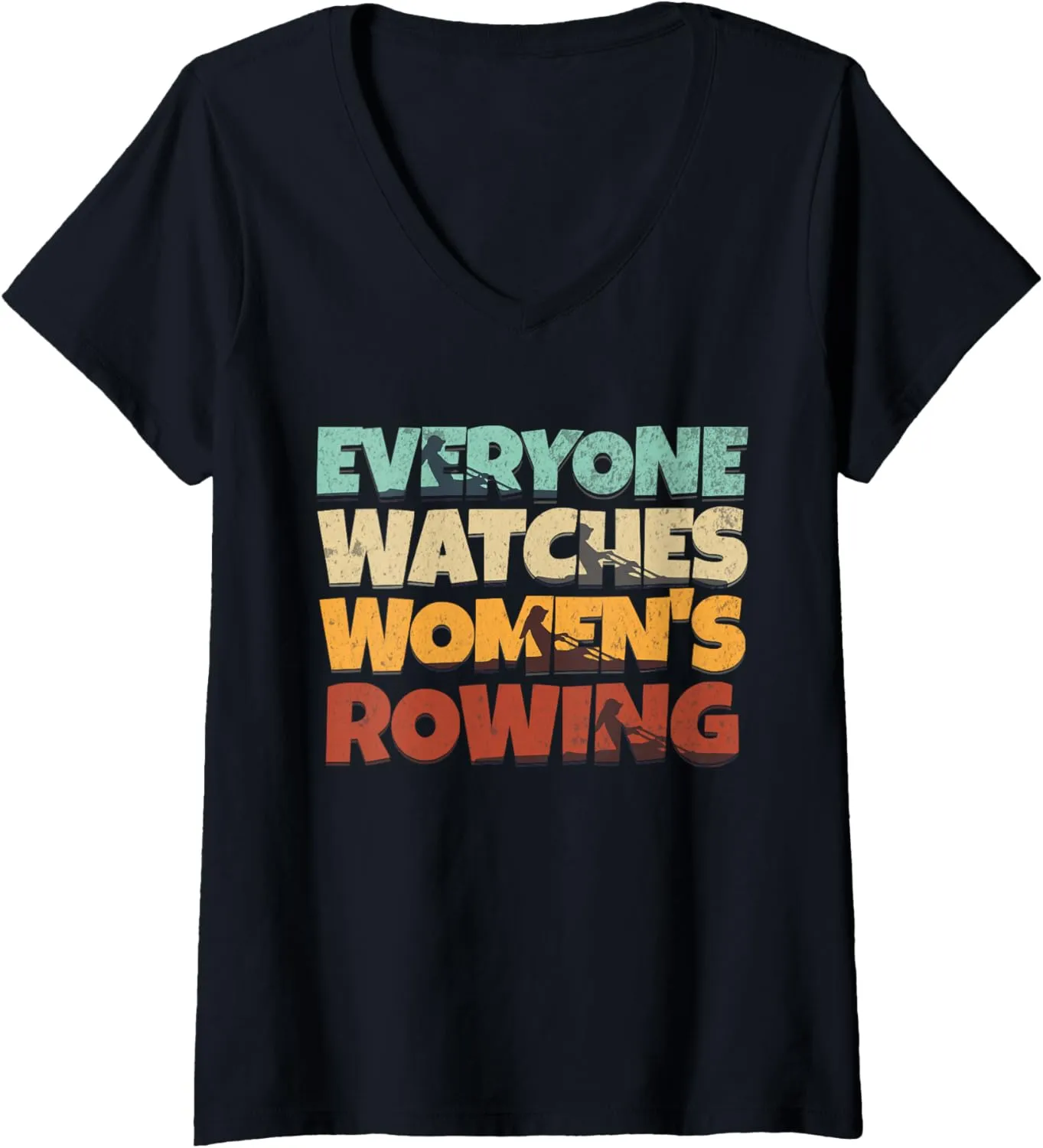 Sport V-Neck T-Shirt Womens pigmentation magenta microscope Everyone Watches Women's Rowing 
