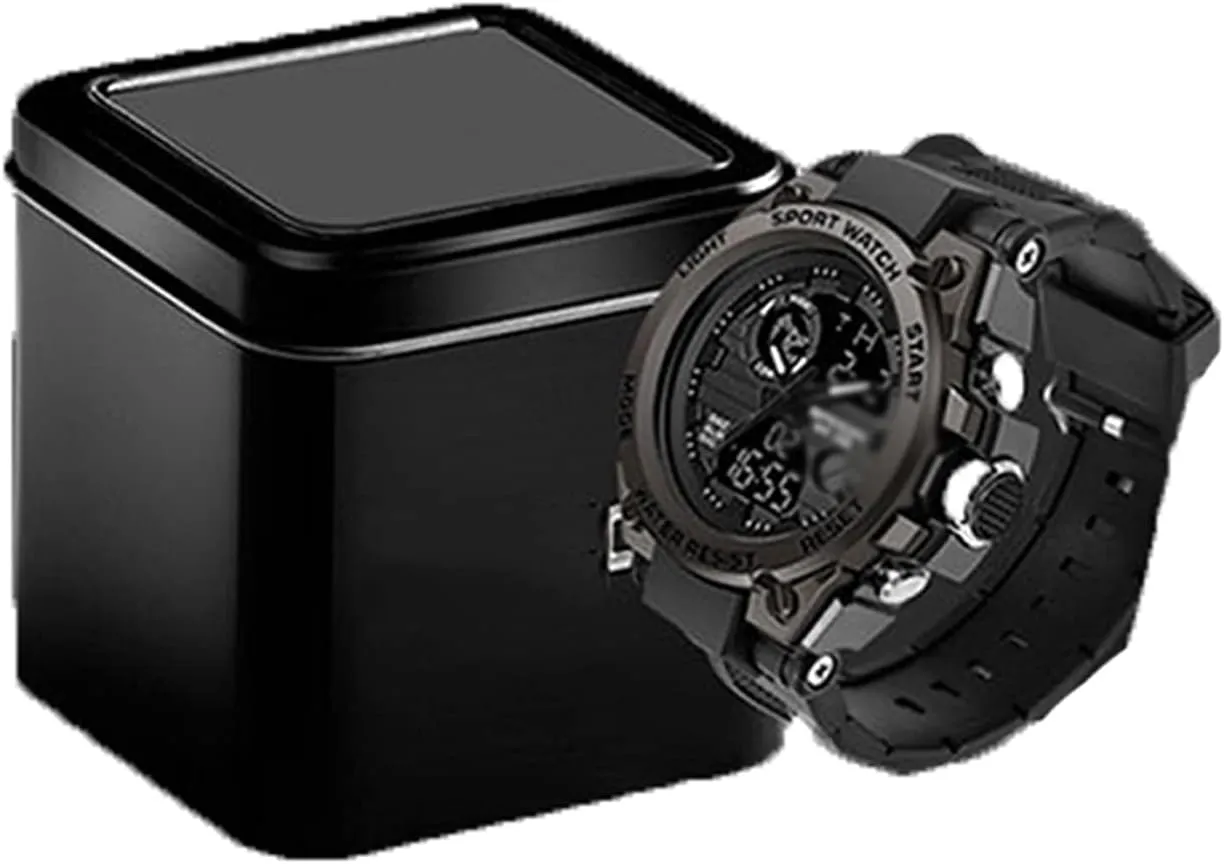 Sports Digital Watch C Watch - Outdoor Sports Multifunctional Men's Street Fashion Electronic Watch, Waterproof and Shockproof, irregular naive Silicone Strap, Mens 