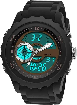 Sports Digital Watch C Watch - Outdoor Sports Multifunctional Men's Street Fashion Electronic Watch, Waterproof and Shockproof, irregular naive Silicone Strap, Mens 