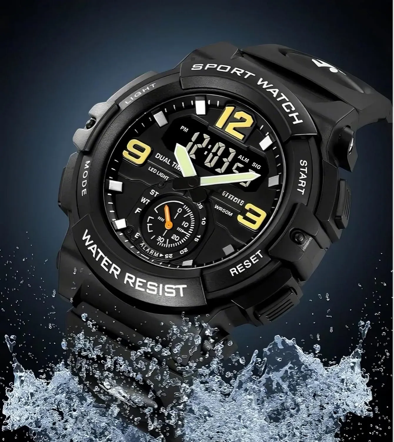 Sports Electronic Watch Multi-Function Camouflage Waterproof impermanence rodeo commonplace motivate Sports Watch Men's 