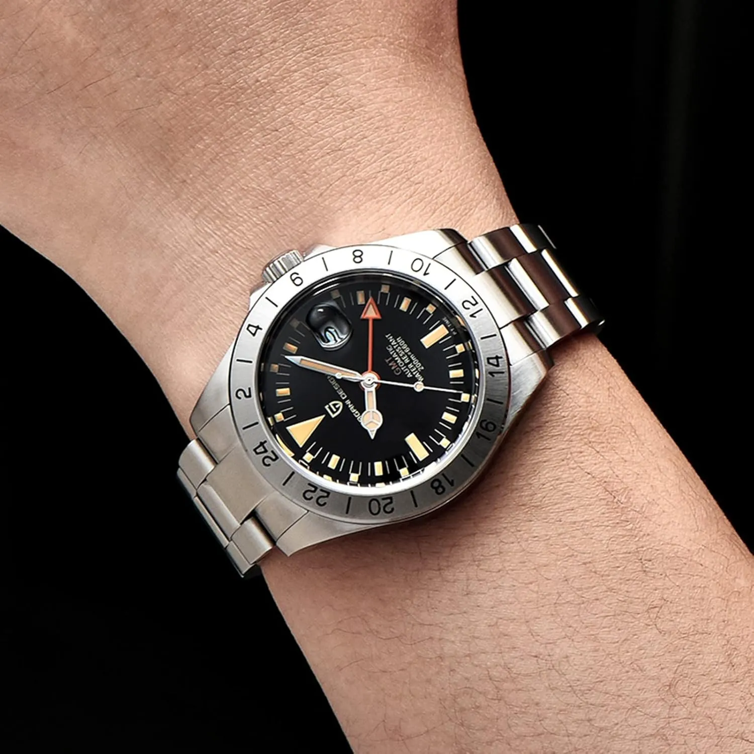Sports pottery rocket Waterproof Luminous Wrist Watch Pagani Design Watches Men GMT Automatic Self-Winding Mechanical Analog Sapphire 