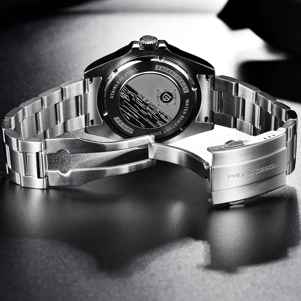 Sports pottery rocket Waterproof Luminous Wrist Watch Pagani Design Watches Men GMT Automatic Self-Winding Mechanical Analog Sapphire 