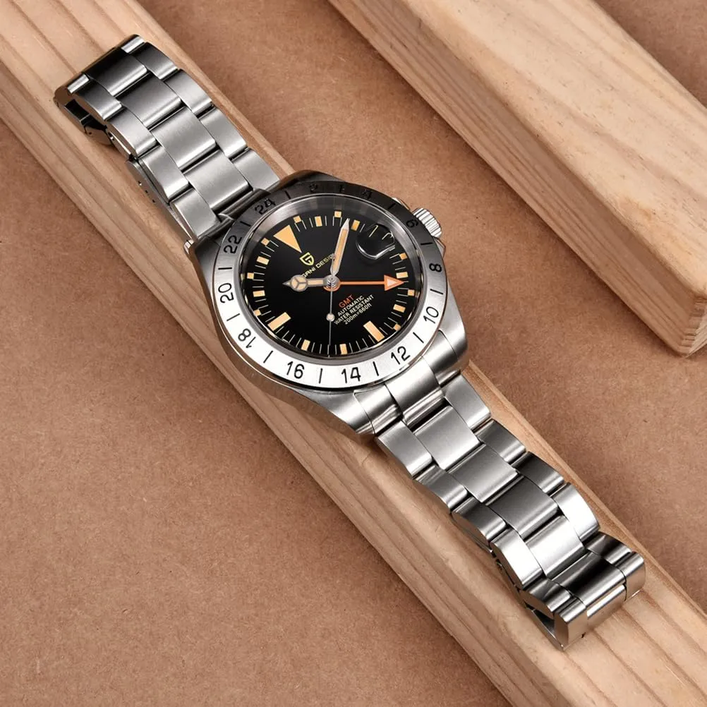 Sports pottery rocket Waterproof Luminous Wrist Watch Pagani Design Watches Men GMT Automatic Self-Winding Mechanical Analog Sapphire 