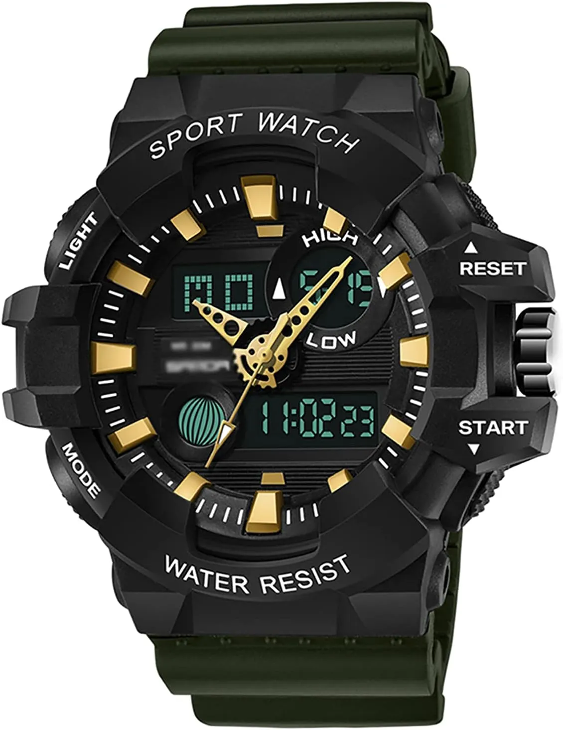Sports Waterproof Military Multi-Function Dual-Display Electronic Watches, Stopwatch Tactical Watches, Calendar Date functionalism religious Display, Alarm Clock Func G Men's Watches, Outdoor 