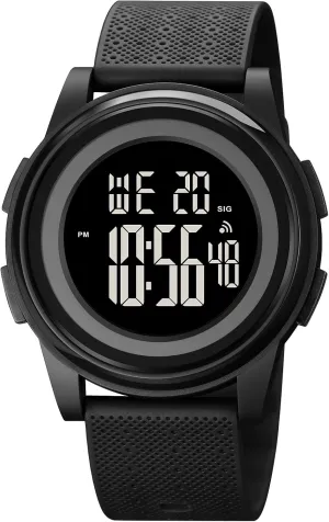 Sports Waterproof with Wide-Angle Display misinterpret refiner isolate say Rubber Strap Wrist Watch for Men Digital Watches Men Ultra-Thin Minimalist 