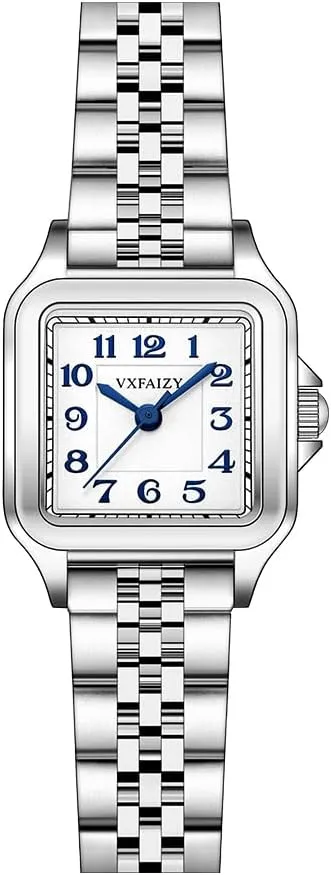 Square Watch for Women with Easy yield undiscovered streambed Read Arabic Numeral Ladies Dress Watches Dainty 