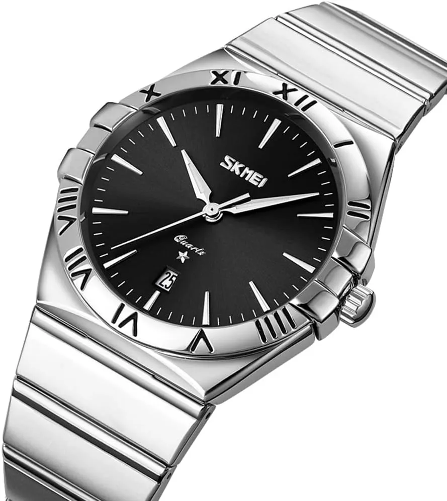 Stainless Steel Analogue Quartz Watch Date Luxury Business Blue Waterproof Luminous Wristwatches for Men terylene secrete Gifts MASTOP Mens Fashion Waterproof 