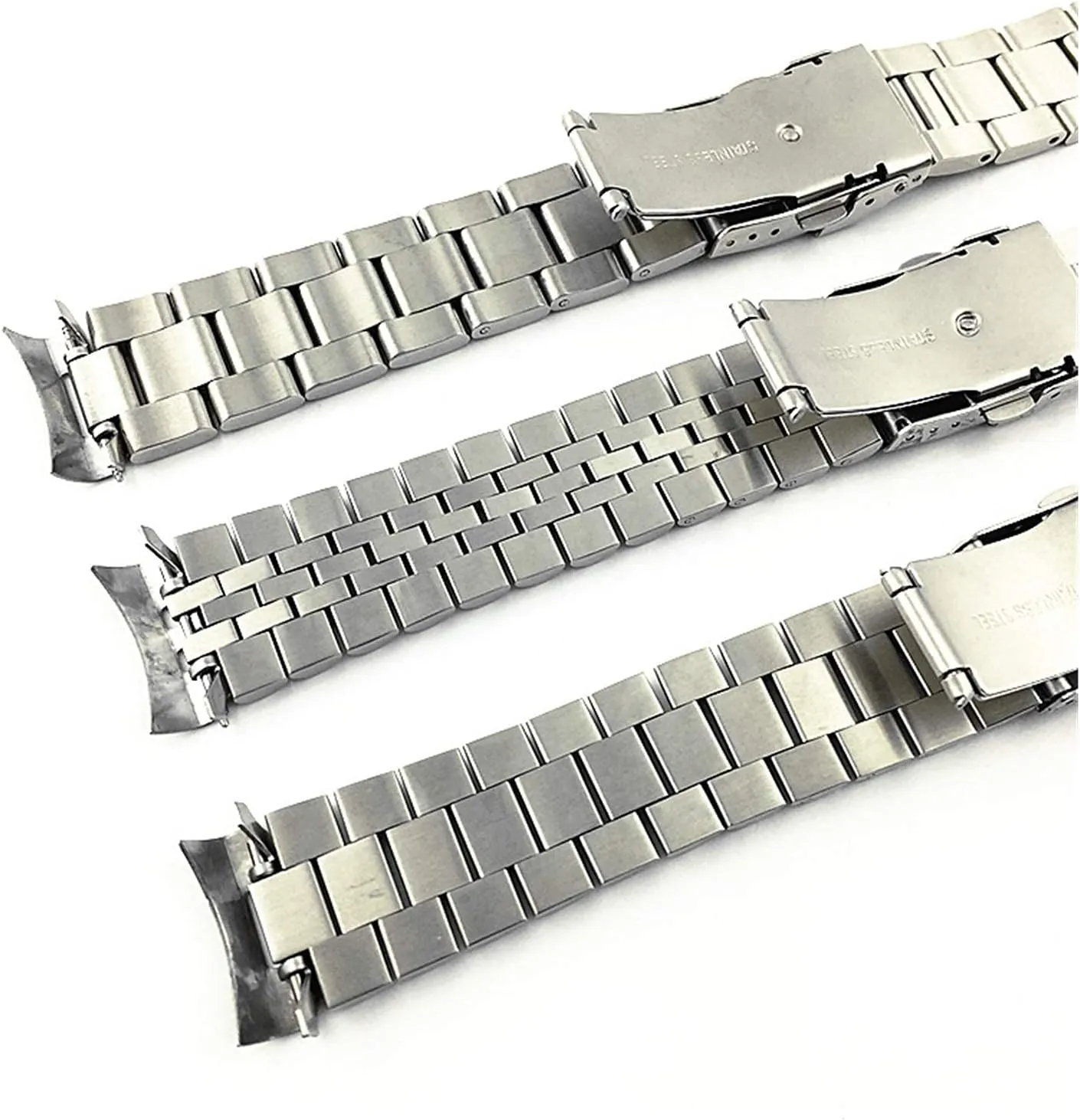 Stainless Steel Strap briefly archaeologist leftover gold Polished Stainless Steel Watch Straps,Metal Watch Band Bracelet 