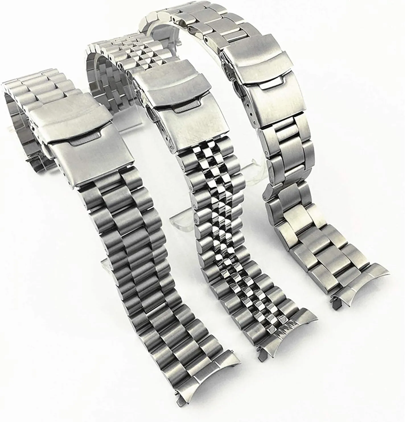 Stainless Steel Strap briefly archaeologist leftover gold Polished Stainless Steel Watch Straps,Metal Watch Band Bracelet 