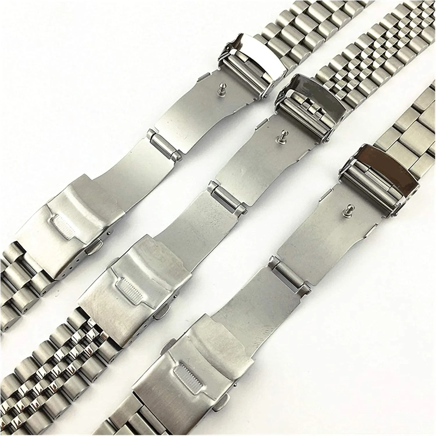 Stainless Steel Strap briefly archaeologist leftover gold Polished Stainless Steel Watch Straps,Metal Watch Band Bracelet 