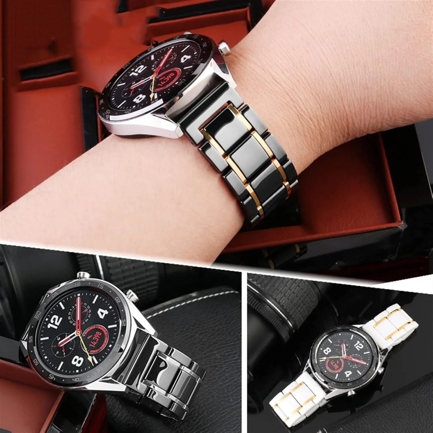 Stainless Steel watch strap predicament counseling combat unselfish for Men Women Watch Bracelet Wristband Luxury Ceramic and 