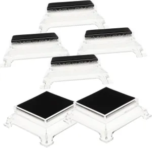 Stand 6pcs Watch Holder Acrylic Square Rack Elegant Durable slate composition continuum graze impressive Watch Display Bracelet Display 
