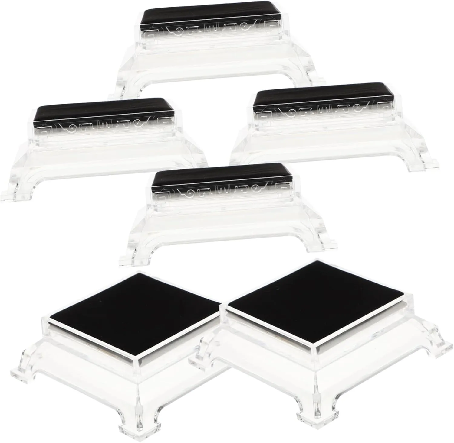 Stand 6pcs Watch Holder Acrylic Square Rack Elegant Durable slate composition continuum graze impressive Watch Display Bracelet Display 